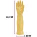MIN-XL Waterproof and Oil-resistant Cleaning Glove - Ideal for Kitchen, Clothes Washing, Dishwashing, Car Wash & More - 45CM Yellow - Buy Online on GoSupps.com