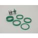 Motobecane Anodized 1 1/8 Headset Spacer Kit - Green Top Cap & Star Nut Bolt - Buy Online on GoSupps.com