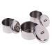 Piaopiaoniu 3-Piece Stainless Steel Nail Art Equipment Cups with Lids - Acrylic Liquid & Powder Holders for Nail Tools - Buy Online on GoSupps.com
