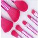 8-Piece Pink Makeup Brush Kit - Confetti Sparkle Eye Shadow Lip Blush & Foundation Brushes for Girls - Buy Online on GoSupps.com