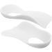 Mobestech Foot Insoles for Men - O Type Leg Shoe Inserts & Arch Support - Comfortable TPR Foot Pads for Plantar Care - 2 Pairs White - Buy Online on GoSupps.com