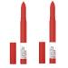Maybelline New York Pack of 2 Super Stay Ink Crayon Lipstick Know No Limits 115