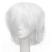 S-noilite Short Straight Cosplay Wig - Unisex Fashion Anime Party Costume Synthetic Full Wig (White) - Buy Online on GoSupps.com