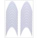 French Manicure Stencil U-Shape - Perfect Smile Line Guides - Pack of 30 | International Shipping Available - Buy Online on GoSupps.com