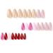 Justotry 24 Pcs Solid Oval Short False Nails - Multiple Pink Colors French Press on Nails with Nail Glue - Almond Medium Stick on Nails for Women - Nail Art Pink & Solid - Buy Online on GoSupps.com