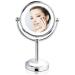Mia Beauty Vanity Mirror 10X/1X Magnification Double-Sided Cordless Led Lighted Beautiful Polished Chrome Finish 11.5 Inches High For Women Hair Stylists Cosmetologists 1Pc - Buy Online on GoSupps.com