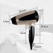 ADITAM Professional Tourmaline Hair Dryer Negative Ionic Salon Hair Blow Dryer Dc Motor Light Weight Low Noise Hair Dryers with Diffuser Colour:Black Gold Silver White/Black Double The Comfort - Buy Online on GoSupps.com
