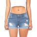 Gufesf Women's Denim Shorts Casual High Waisted Jean Shorts Summer Short Pants White Denim Shorts for Women High Waisted B3-blue Small