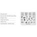 KADS Cute Nail Stamping Plate | DIY Nail Art Template & Manicure Tools - International Shipping Available - Buy Online on GoSupps.com