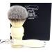 Premium Ivory Synthetic Hair Shaving Brush with Triple Cartridge Head - Best for Men's Grooming - Buy Online on GoSupps.com