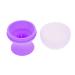Housoutil Ice Cube Tray Silicone Ice Face Massager Ice Face Roller Skin Care Tool Face Ice Roller Face Massage Ice Roller Facial Silicone Ice Roller Ice Roller Mold Face Icing Roller 9.5x7.2cm Purple
