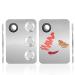 2 Pack Makeup Palette with Spatula (5.8x3.9)  SourceTon Stainless Steel 3-well Cosmetic Palette and Nail-art Artist Mixing Palette for Makeup Professional Pigment Blending
