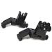 GOTICAL 45 Degree Offset Flip Up Sight - Low Profile Design Front and Rear Flip Up Sights in Black - Buy Online on GoSupps.com