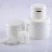 6 Pack 50ml Refillable Round Plastic Containers - Perfect for Makeup Face Cream Lip Balm & Eye Shadow - Buy Online on GoSupps.com