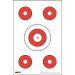 EZ2C Targets High Visibility Five Targets per Sheet Style 3 (25 Pack)