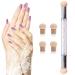 JERCLITY 6pcs Acrylic Ombre Nail Brush Set with Double Head Sponge, Wooden Gel Builder Ombre Brush for Nails Art Design - Brushes-02 - Buy Online on GoSupps.com