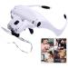 Jzhen Double Eye Head Wearing Magnifying Glass with 5 Lenses 1X 1.5X 2X 2.5X 3.5X Adjustable Headband LED Light Magnifying Glasses for Reading Watch Repairing Sewing Lash Extension Miniature Paint - Buy Online on GoSupps.com