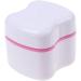 UQMIQURA 2-Piece Denture Bath Box | Secure & Clean Prosthesis Storage | Orthodontic Case for Effective Teeth Cleaning - Buy Online on GoSupps.com