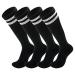 2 Pair Kids Football Socks for 5-12 Years Old Breathable Sports Training Soccer Socks Girls and Boys Football Socks Gifts 2pairs Black