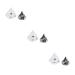 FOMIYES 3 Sets Sponge Eyeshadow Loose Powder Puff Face Powder Sponge Foundation Puff Pad Exfoliating Sponge Face Clean Makeup Travel Crystal Hydrophilic Polyurethane Mosan