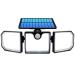 Solar Light Outdoor Solar PIR Motion Sensor Spotlight Waterproof Outdoor Adjustable Angle Lights Garden Wall Light Solar Pathway Lights (Color : A) (A)