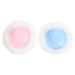 Milisten Houppettes Poudre B b Douces 8 Cm Lot de 2 Pi ces Bleu Clair et Rose Clair ponge Visage et Corps R utilisable Texture Moelleuse Application Pr cise Soin Peau D licate