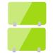 Perspex Sneeze Screen2PCS Clear Plastic Acrylic Transparent Protection Shield Shop Counter Worktop Manicure Nail Salon Screen Counter Protective Screen Sneeze Guard/A / 50 30 50 30 A