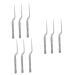 ULTECHNOVO 3 Sets 3pcs Stainless Steel Tweezers Slim Kit Eyelash Extension Tweezers Denture Cleaning Kit Earwax Removal Tools Multipurpose Earpick Tools Curette Ear Tool Comfortable Tweezers 16X1.5X1.3CMx3pcs As Shownx3pcs