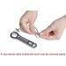 iGuerburn 2 Pack Oxygen Tank Wrench Key for CGA 870 Valves - Heavy Duty Metal with Lanyard Chain - Fits Sizes M2, A, B, ML6, C, D, JD, E - Buy Online on GoSupps.com