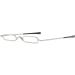 KoKoBin Mini Slim Reading Glasses - Unisex Spring Hinge Metal Visual Aid +2.50 with Case - Silver Color for Enhanced Clarity - Buy Online on GoSupps.com