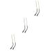 Ultechnovo glasses glasses 3 pair legs spare parts black screw holder bracket replacement metal bracket replacement arms narm metal glasses frame Goldenx3st 14x3cmx3pcs