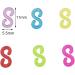 500 Pcs Colourful S Clips for Loom Bracelets DIY - Rubber Bands Plastic Connectors - Buy Online on GoSupps.com