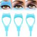 OSEVIO Interferek Eyelash Tool Interferek Mascara Application 3in1 Eyelashes Tools Mascara Shield Applicator Guard Reusable False Eyelash Applicator Tool Brush (Blue 3)