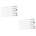 FOMIYES 12 PCS Eye shadow brush gel eyeliner brush silicone lip brush makeup applicator eye crease brush