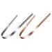 Healvian 2Pcs Stainless Steel Tongue Scrapers Tongue Scrubber Tongue Removal Scrapers Brush Oral Hygiene Health Care Tools (Silver+Rose Gold)