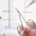 AOMIG Cuticle Nail Scissors - 2PCS Sharp Curved Stainless Steel Beauty Scissors for Manicure, Nail, Toenail, Eyebrow, Eyelash - Buy Online on GoSupps.com