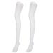 Varicose veins socks long lifespan comfortable one compression stockings for surgery recover for relapse prevention long tube thrombus socks (pure white) XL