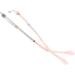 Deebow Glasses spare bar yewear-leg 1 pair of borderless glasses 2-hole brackets rhinestone glass repair parts glasses bend pink