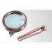 Glass Easy to Carry A Glass European Classical Optical Glass Bronze Handle Reading Enlarged Mirror 80mm 10 Times Magnifier Magnifier for Reading Made in China - Buy Online on GoSupps.com