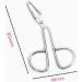 Stainless Steel Scissors Shaped Slant Tip Eyebrow Tweezer for Women - Random Color Beauty Tool - Buy Online on GoSupps.com