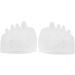 Silicone Toe Separators 1 Pair - Bunion Straightener & Toe Protector for Men & Women (White) - Buy Online on GoSupps.com