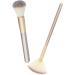 FRCOLOR 2 Sets Makeup Brush Makeup Highlighter Facial Fan Tools Setting Powder Applicator Blush Applying Tool Make up Corrugated Silk Nylon Wool Woman - Buy Online on GoSupps.com