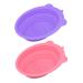 Buy Foldable Silicone Makeup Brush Cleaning Mat & Bowl - Pink Brush Cleaner Pad for Sponges | International Shipping Available - Buy Online on GoSupps.com