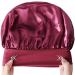 LADES Silk Satin Bonnet-4 Packs Women Satin Hair Bonnet for Curly Hair Satin Bonnet Silk Sleep Cap Silk Hair Wrap for Sleeping Black Hair Black+Purple+Red+Sapphire blue - Buy Online on GoSupps.com