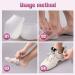Keepbest Invisible Height Increase Insoles - 4cm Silicone Heel Socks for Men & Women - White - Buy Online on GoSupps.com