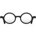 LONDON MOLE Round Reading Glasses 2.5x | Stylish Men's Women's Unisex Readers | Spring Hinges Matt Black - Buy Online on GoSupps.com
