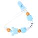 Personalized Baby Pacifier Chain - Custom Nucky Holder with Name - Perfect Gift for Girls - Blue Pacifier Holder - Buy Online on GoSupps.com