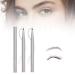 Double Tip Lower Eyelash Pencil - 2024 New 3D Waterproof 2 Tip Eyelash Pen Eye Liner Liquid Eyeliner - Dual Pronged Bottom Eyelashes Pen Waterproof Liquid Eyeliner for Natural Eye Makeup (Brown-2pcs)