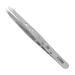 Rubis Hole Pattern Classic Stainless Steel Slanted Tweezers For Precise Eyebrows and Hair Removal  The Elegance Collection  1K111 Silver