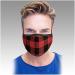 Buffalo Plaid Adjustable Face Mask Set with an Inside Pocket That Fits A PM 2.5 Activated Carbon Filter - Buy Online on GoSupps.com
